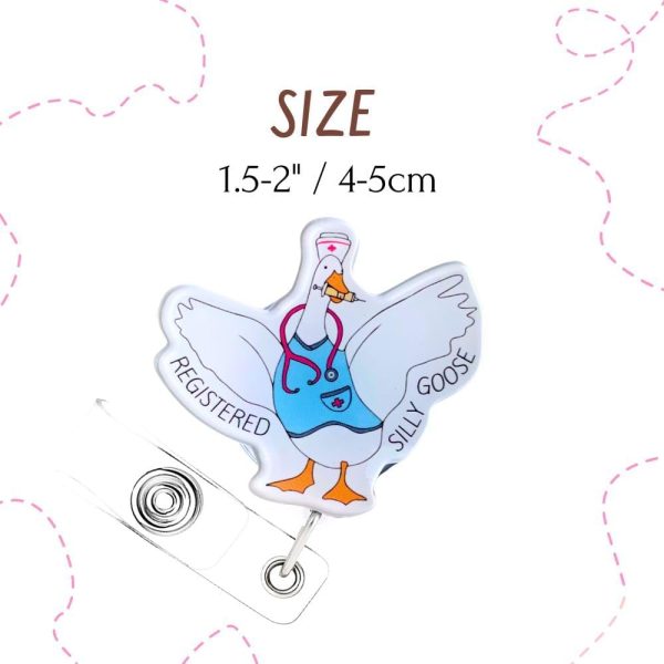 20PC Funny Cute Nurse Badge Reels Bulk Pack Retractable Clip Holder Nurses - Image 3