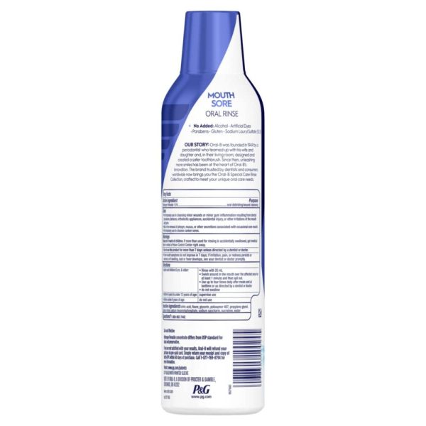 Oral-B Mouth Sore Mouthwash Special Care Oral Rinse, Hydrogen Peroxide - Image 12