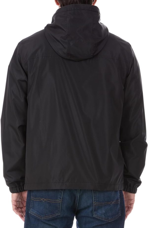 Reebok Rain Jacket Men with Hood, Windbreaker Men Lightweight Waterproof - Image 4