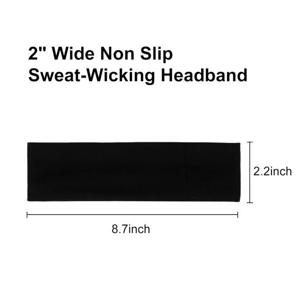 TERSE Headbands for Women's Short Hair - Non-Slip Elastic Sweat Hairbands, - Image 4