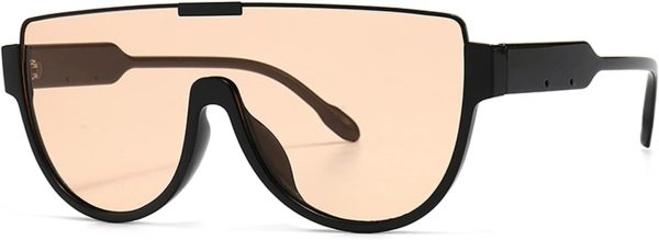 mincl Oversized Sunglasses Women Men Luxury Big Frame Mask Glasses Goggle - Image 3