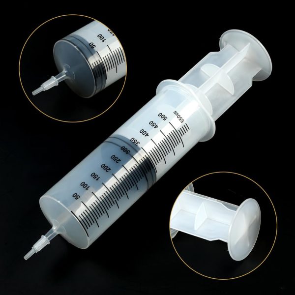 3 Pack 550ml Syringes with 55.1 Inch Tube and Needle 8G 1.5”, Sterile - Image 2