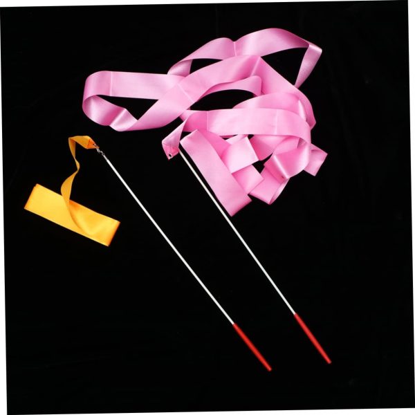 BESPORTBLE 4pcs 4 Gym Ribbon Gymnastics Rope Gymnastics Accessories Rainbow - Image 6