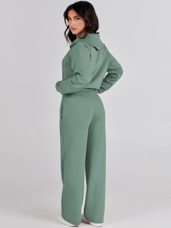 Prinbara Women 2 Piece Outfits Lounge Sets 2024 Winter Oversized Sweatshirt - Image 5