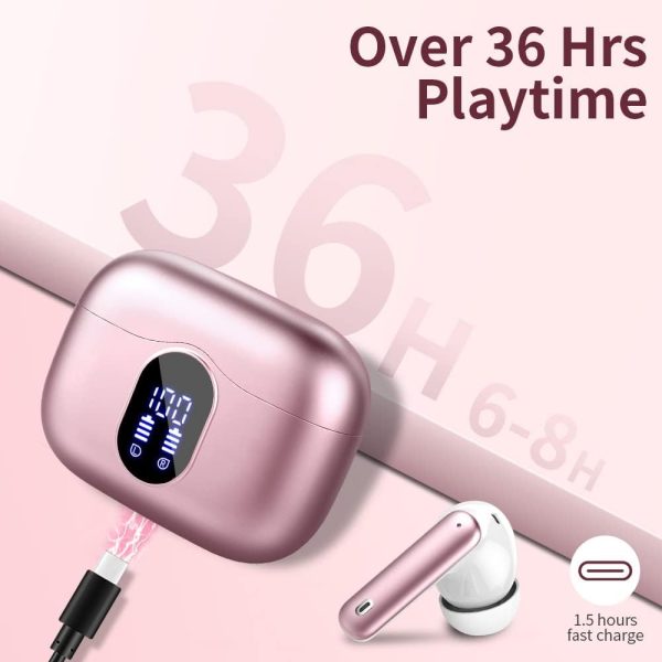 Wireless Earbuds Bluetooth 5.3 Headphones Bass Stereo Ear Buds with Noise - Image 7