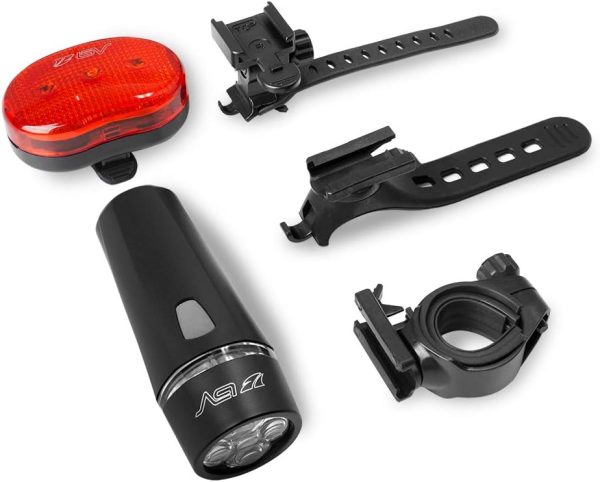 BV Bike Lights, Super Bright with 5 LED Bike Headlight & 3 LED Rear, Bike - Image 8