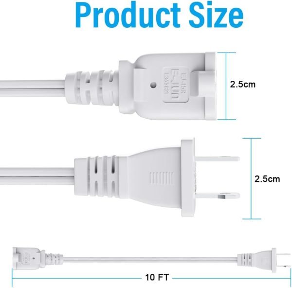 5.9ft Indoor Outdoor Extension Cord Waterproof, 10A / 125V 18 AWG Wire - Image 7