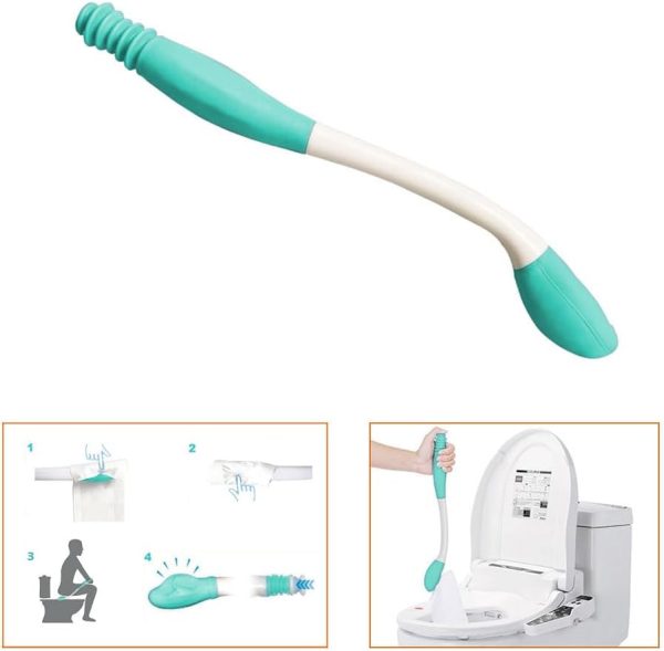 Bottom Wiping Aid - Long Reach Comfort Wipe - Self Wipe Assist Toilet Aids - Image 6