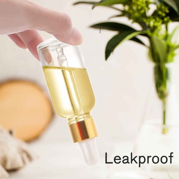 24 Pack 2 Oz Glass Eye Dropper Bottles Clear, 60 ml Empty Tincture Dropper - Image 4