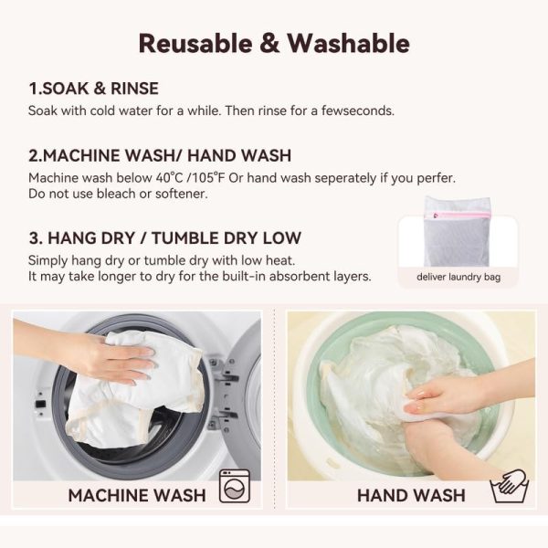 Incontinence Underwear for Women 6 PCS Women’s Incontinence Briefs Washable - Image 6