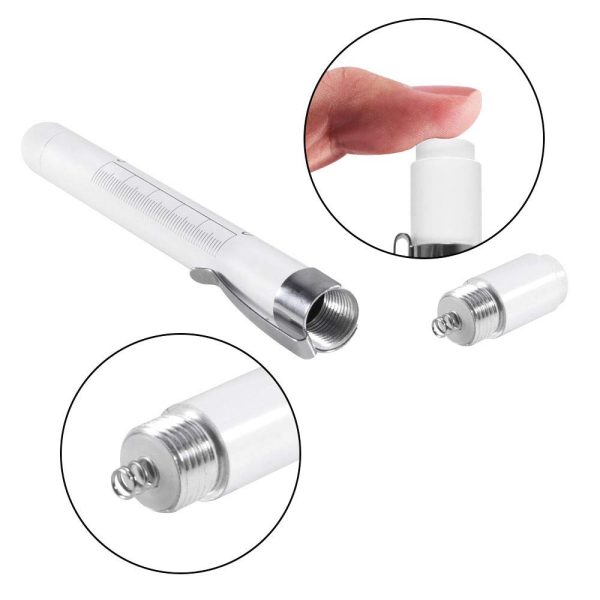 Aokin Pen Light with Pupil Gauge, Reusable LED Penlight Medical for Doctor - Image 3