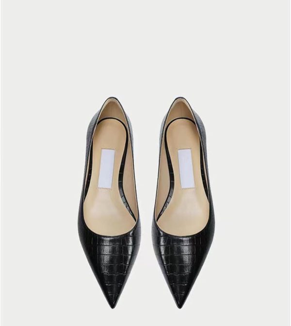 Women's Fashion Patent Leather Pointed Toe Shallow Mouth Flat Shoes Summer - Image 5