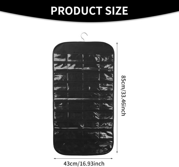 80 Pockets Hanging Jewelry Organizer for Women, Jewelry Hanging Organizer - Image 3
