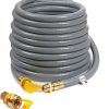 56 Feet 3/4-inch ID Natural Gas Hose with Quick Disconnect Fittings for