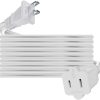 5.9ft Indoor Outdoor Extension Cord Waterproof, 10A / 125V 18 AWG Wire