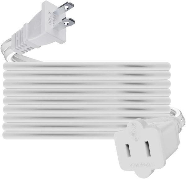 5.9ft Indoor Outdoor Extension Cord Waterproof, 10A / 125V 18 AWG Wire