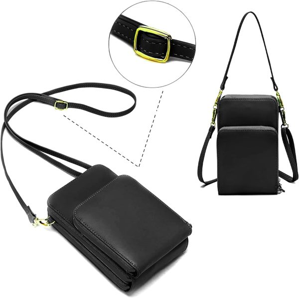 Crossbody Cellphone Purse Women Touch Screen Bag RFID Blocking Wallet - Image 7