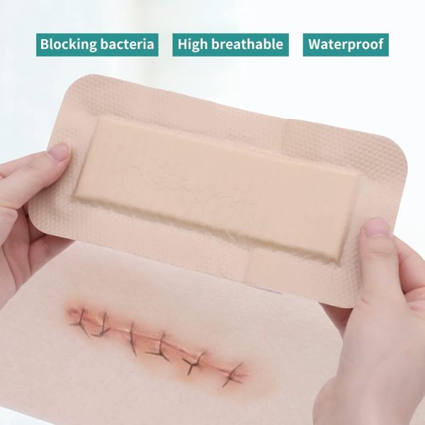 Dimora Silicone Foam Dressing with Border Adhesive 4"x8" Waterproof Wound - Image 5