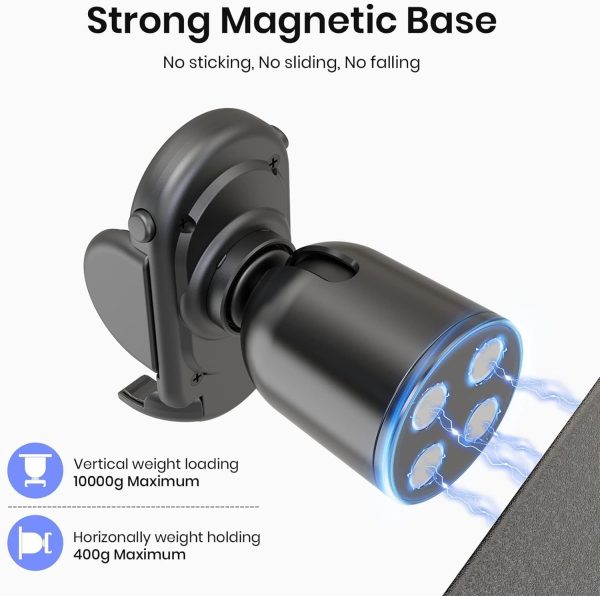 MiiKARE Gym Accessory Magnetic Phone Holder for Videos, Strong Magnets Gym - Image 4