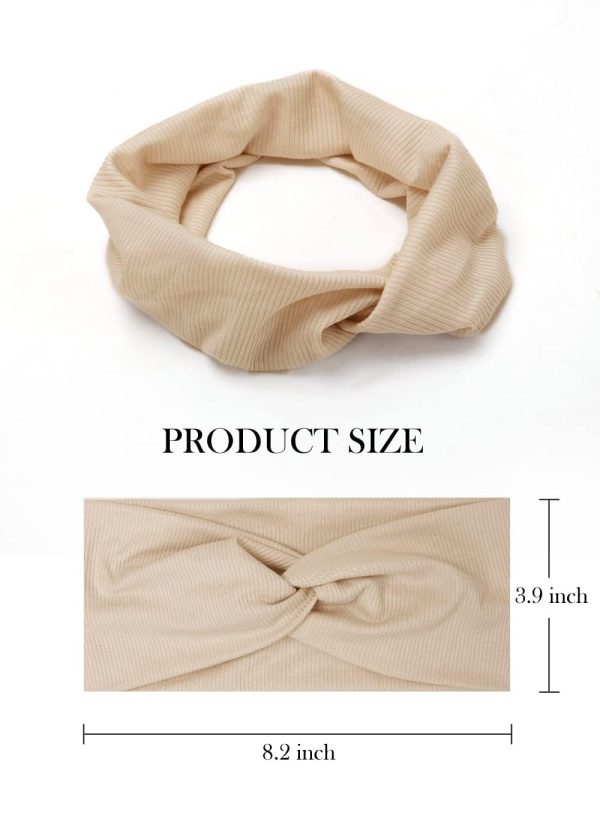 Huachi Hairbands for Women, 8 Pack Variety of Colors Fashion Turban Head - Image 3