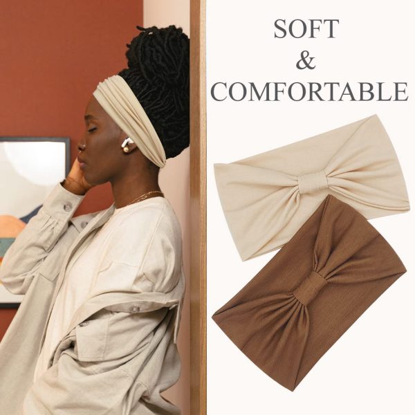 Wide Headbands for Women Fashion Knotted Headband Yoga Workout Head Wrap 4 - Image 3