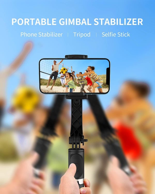 Gimbal Stabilizer with Selfie Stick for iPhone: Portable Handheld Gimble - Image 2