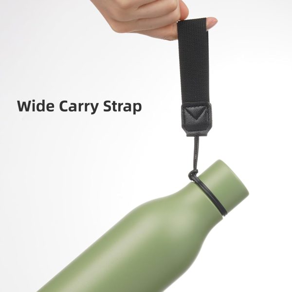 Insulated Water Bottle with Strap,18 oz Double Wall Stainless Steel Vacuum - Image 4