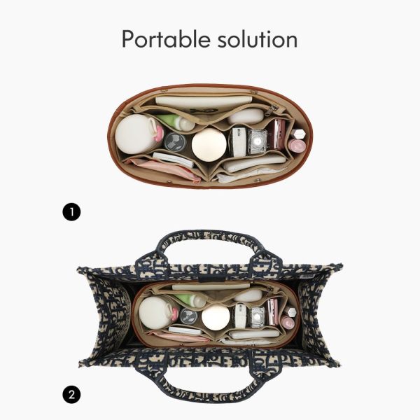 Tote bag Organizer handbag Organizer Storage bag Felt material - Image 3