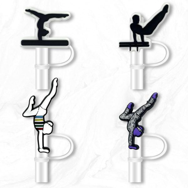 8Pcs Gymnast Straw Cover for Tumbler Cap, Gymnastics Straw Topper, 10mm - Image 3