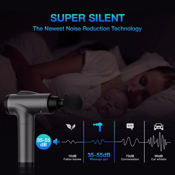 Massage Gun Deep Tissue, Handheld Electric Muscle Massager, High Intensity - Image 6