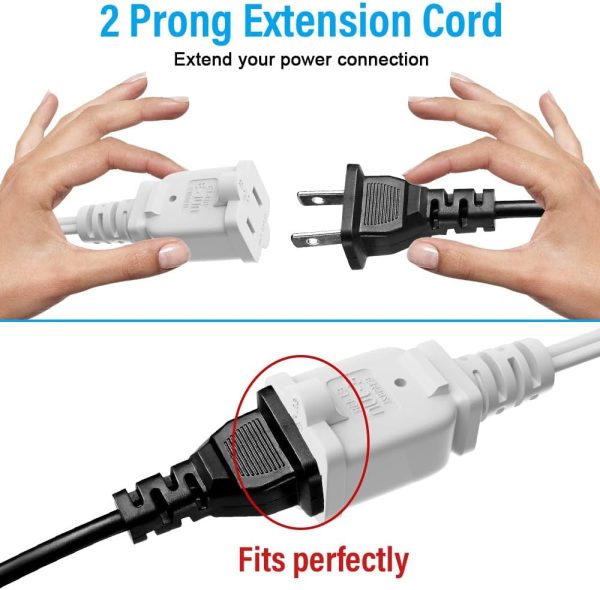 5.9ft Indoor Outdoor Extension Cord Waterproof, 10A / 125V 18 AWG Wire - Image 3