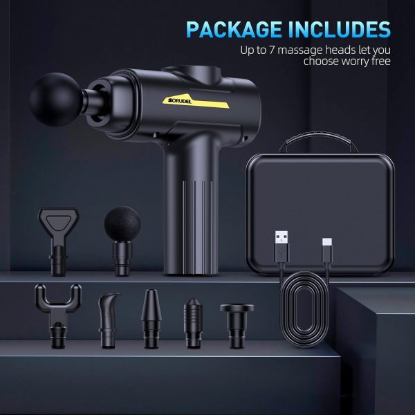 Massage Gun,Massage Gun Deep Tissue for Pain Relief with 7 Massage Heads & - Image 9