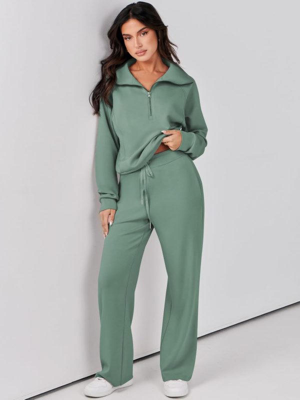 Prinbara Women 2 Piece Outfits Lounge Sets 2024 Winter Oversized Sweatshirt - Image 2
