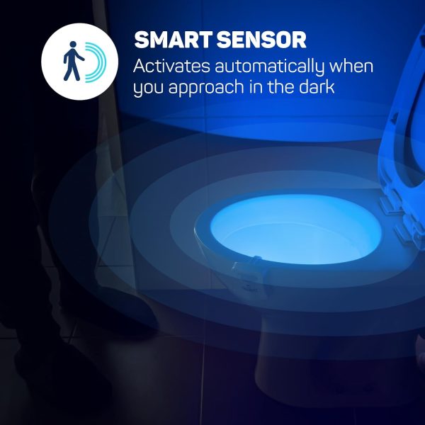 ToiLight The Original Toilet Bowl Night Light. Fun & Useful Bathroom Motion - Image 3