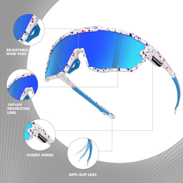Polarized Sunglasses Cycling Glasses for Adult and Youth Men Women - Image 4