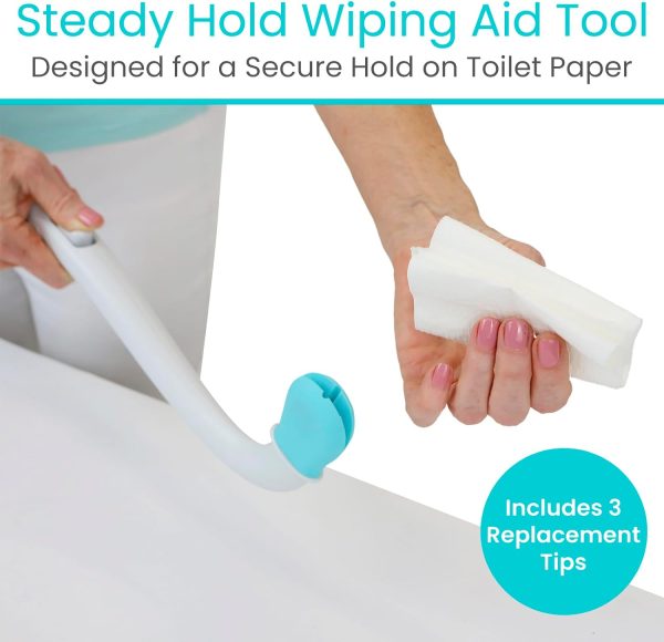 Vive Toilet Aids for Wiping Bottom - Bum Wipe Wand Assist Tool for - Image 4