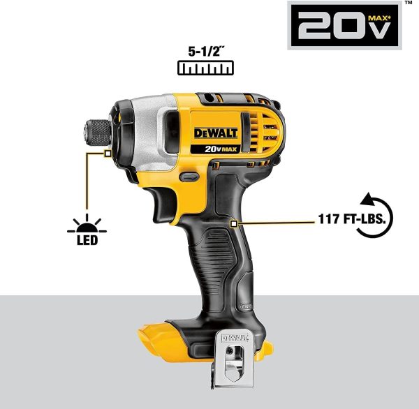 DEWALT 20V MAX Cordless Drill and Impact Driver, Power Tool Combo Kit with - Image 5