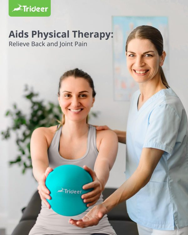 Trideer Pilates Ball 9 Inch Core Ball, Small Exercise Ball with Exercise - Image 6