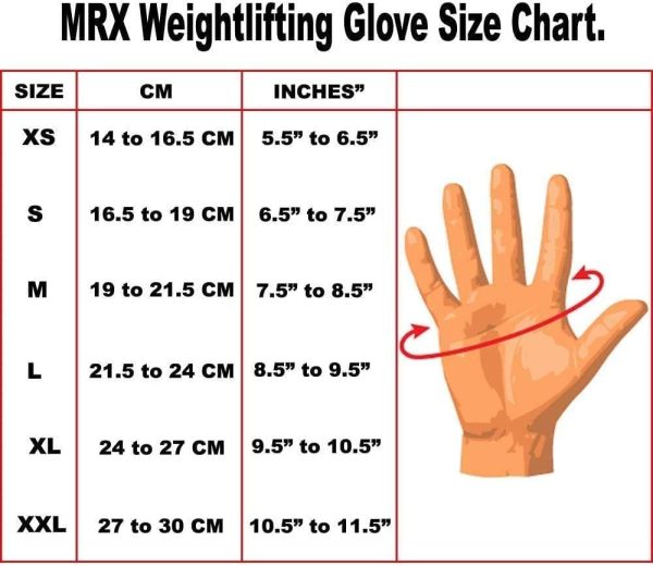 MRX Weightlifting Gloves for Men Workout Gloves Mens Wrist Support Lifting - Image 2