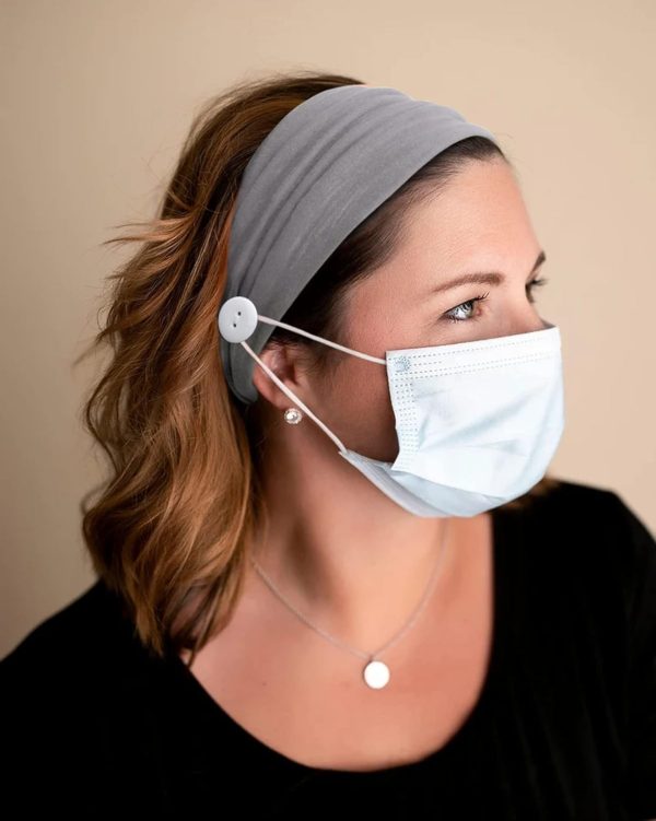 Button for Mask Women Nurses Headband No Slip Elastic Ear Protection Men - Image 6