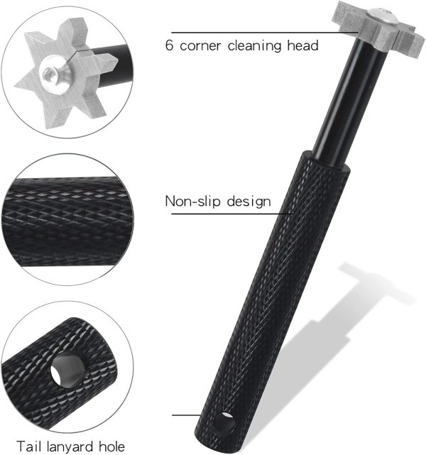 VIPMOON Golf Club Groove Sharpener Tool, Golf Brush and Groove Cleaner with - Image 3