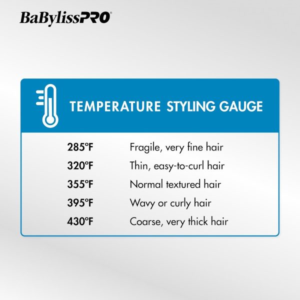 BaBylissPRO Nano Titanium Professional Curling Wand For All Hair Types, - Image 3
