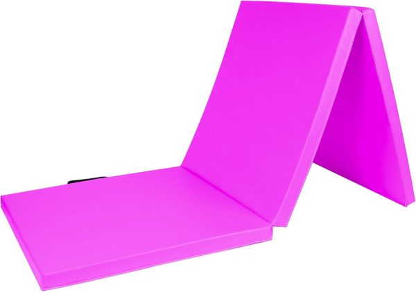Tri-Fold Folding Exercise Mat, 1.5/2 Inch Thick Gymnastic Mat Colorful - Image 5