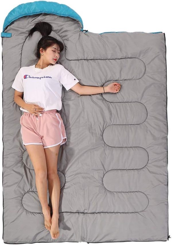 SWTMERRY Sleeping Bag 3 Seasons (Summer, Spring, Fall) Warm & Cool Weather - Image 6