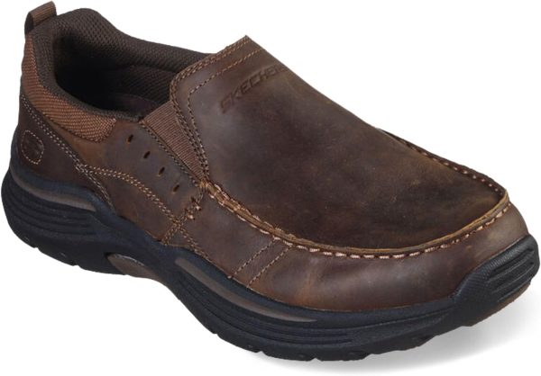 Skechers Men's Expended-Sevenoleather Leather Slip on Moccasin - Image 2