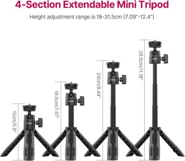 ULANZI M12 Extendable Selfie Stick for Action Camera, Portable Vlog Cell - Image 2