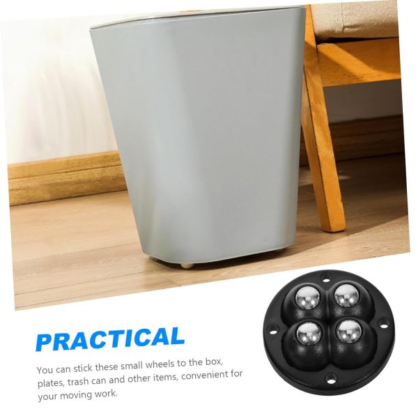 CHILDWEET 4pcs Adhesive Universal Wheel Wheels for Office Chair Furniture - Image 7