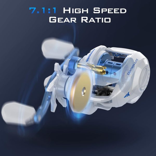 KastKing Centron Lite Baitcasting Fishing Reel – Lightweight, Glass Fiber - Image 4