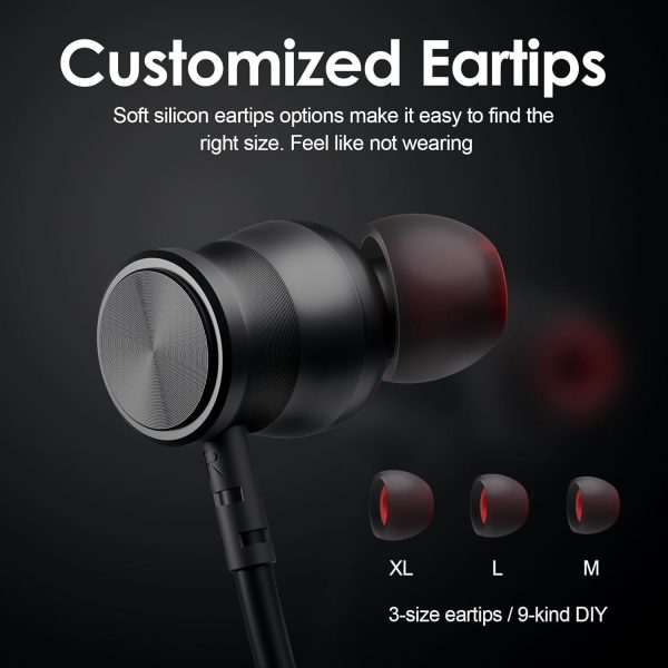 Bluetooth Headphones, 150H Playtime Wireless Bluetooth Earbuds w/Mic in-Ear - Image 5