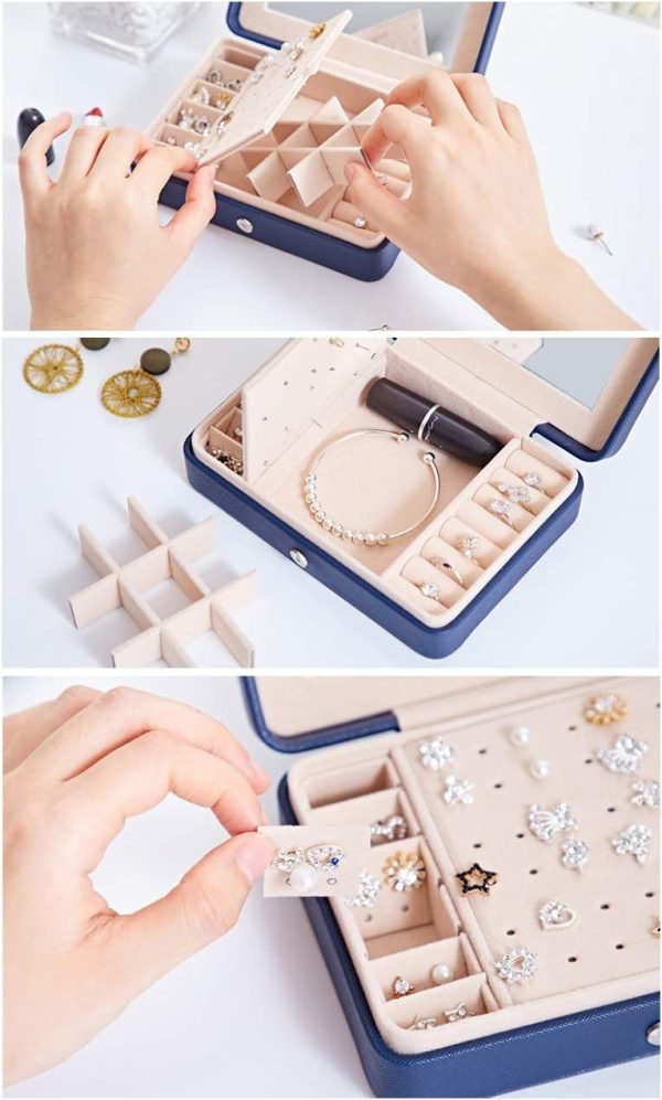 Jewelry Box For Women Necklace Earrings Rings Jewelry Accessory Organizer - Image 5